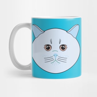 cool blue cat Mug